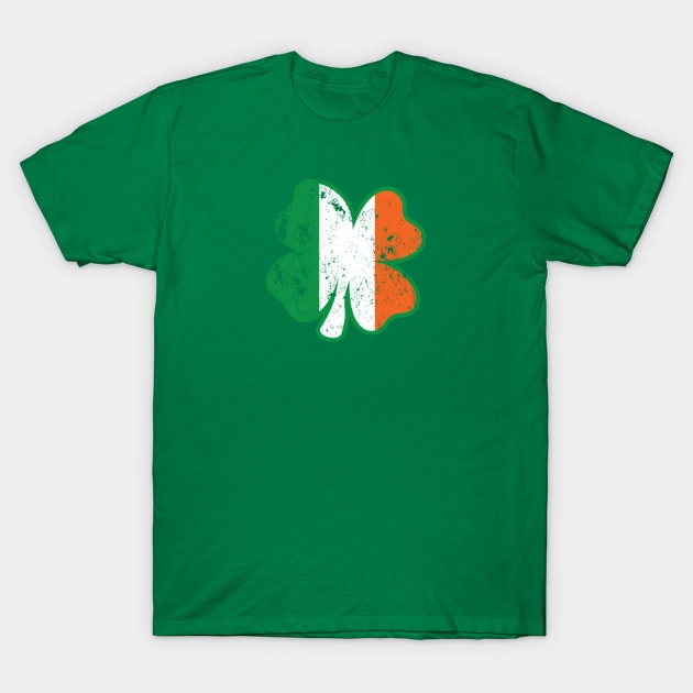 Clover Irish Flag DISTRESSED T-Shirt by St_Patricks_Day17